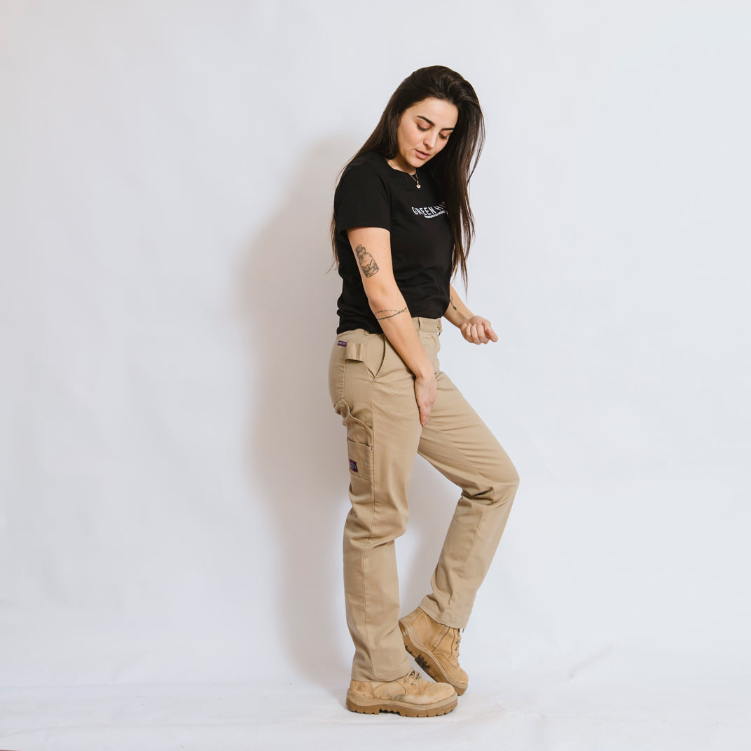 womens cargo pants tradies gardeners, farmers , pockets