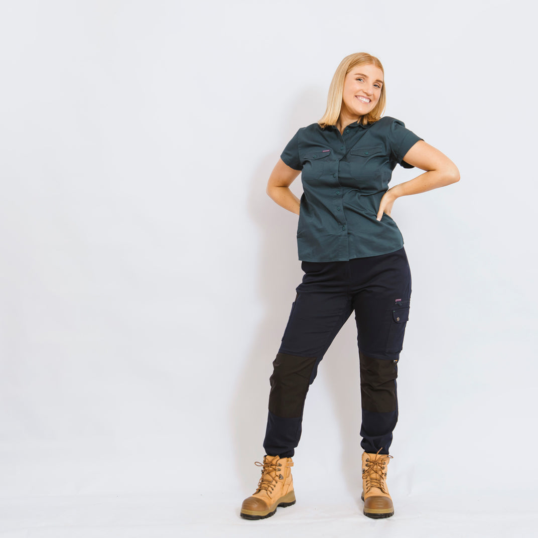 Womens Short Sleeve Trade Wear Maternity Shirt