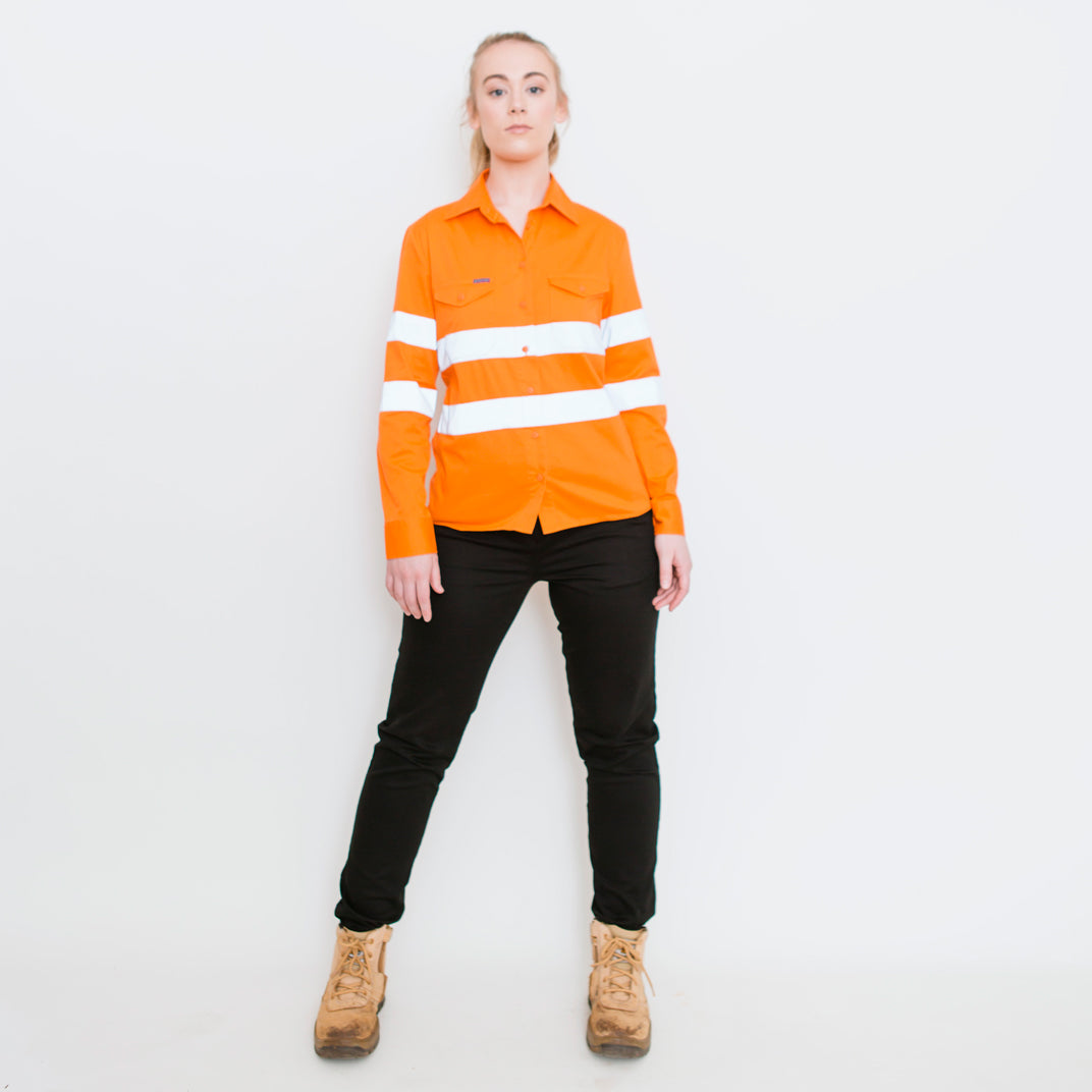 Womens Hivis Reflective Trade Wear Shirt