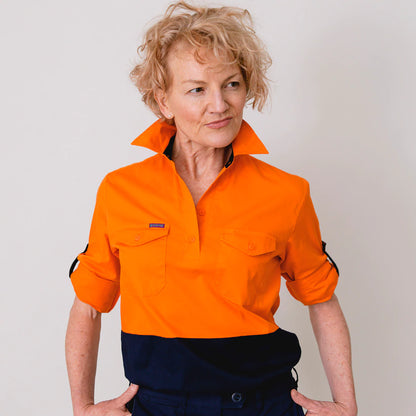 Light Weight Shirt Long Sleeve HiVis 'The Sunset Essential'