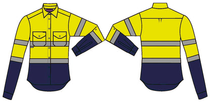 Light Weight Shirt HiVis Two Tone Reflective 'The All Nighter'