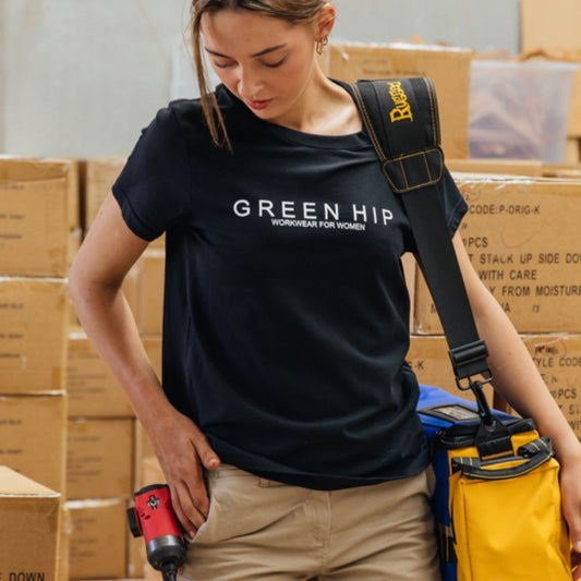 'Green Hip' Womens Organic Short Sleeve T-Shirt
