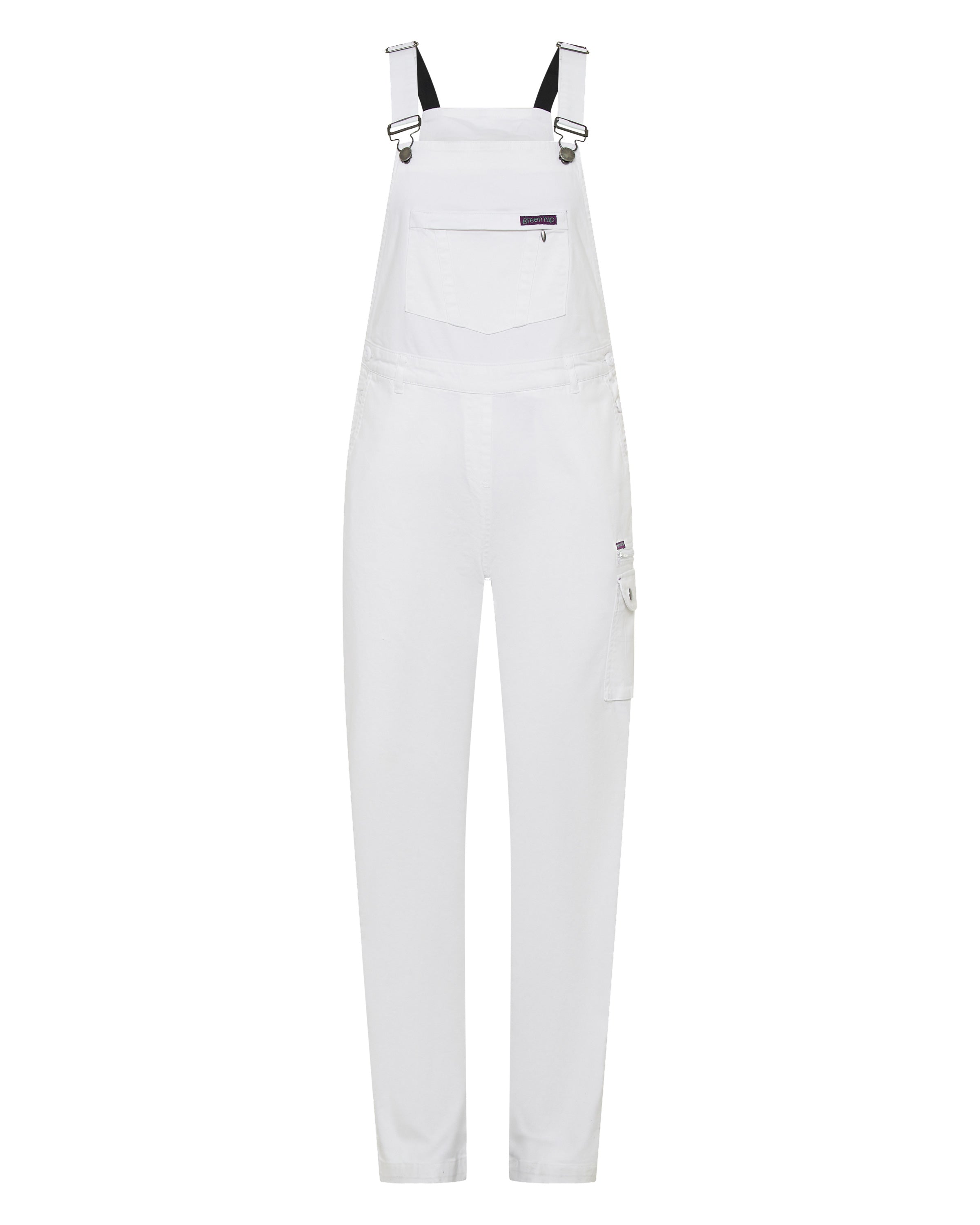 Womens white cheap bib overalls