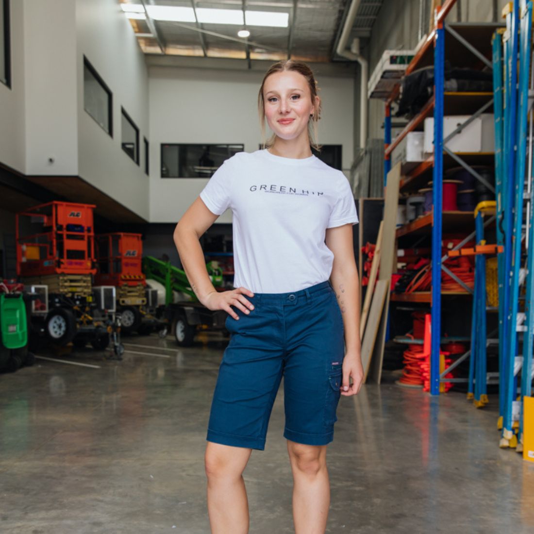 'Green Hip' Womens Organic Short Sleeve T-Shirt