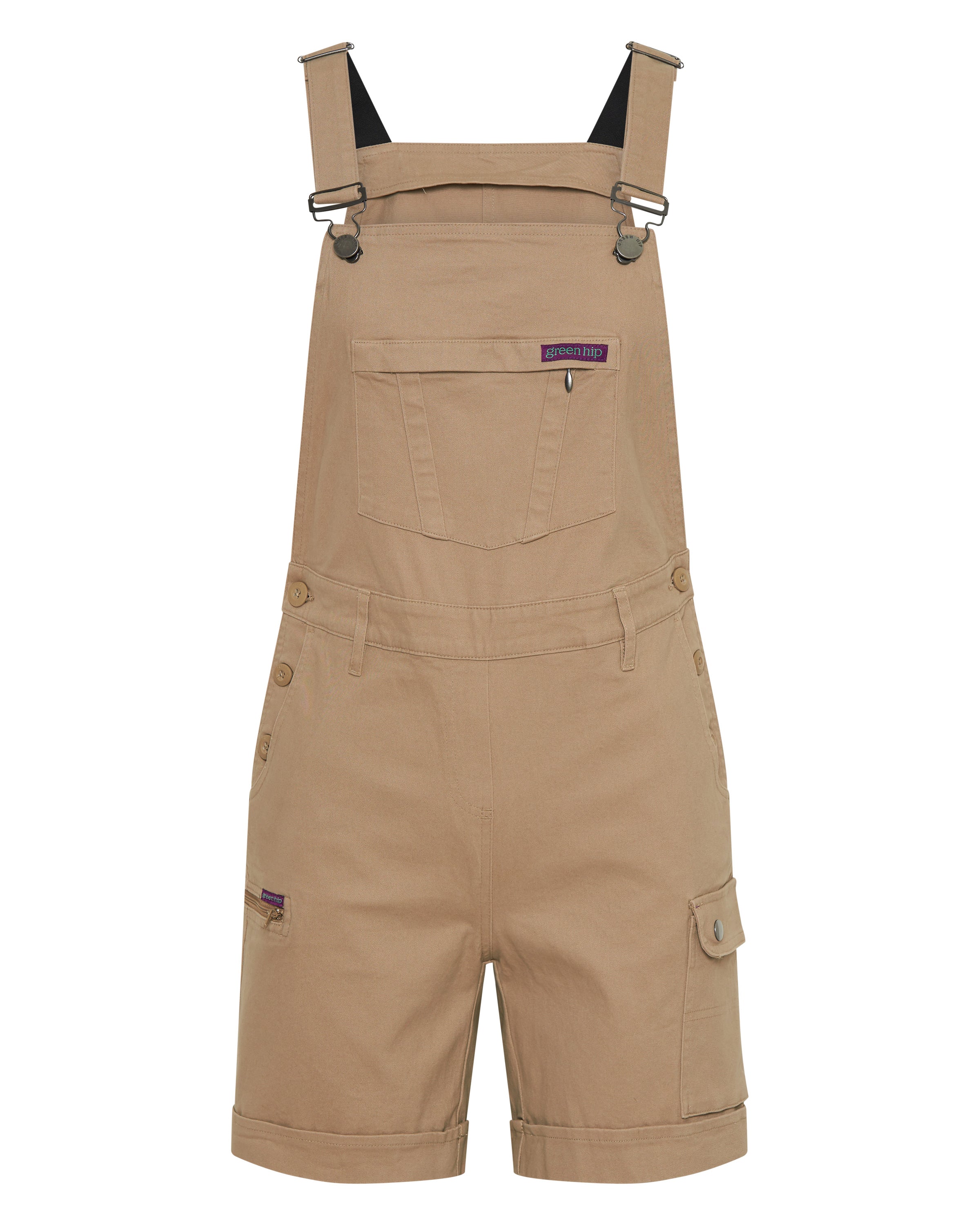 Khaki overalls clearance womens shorts