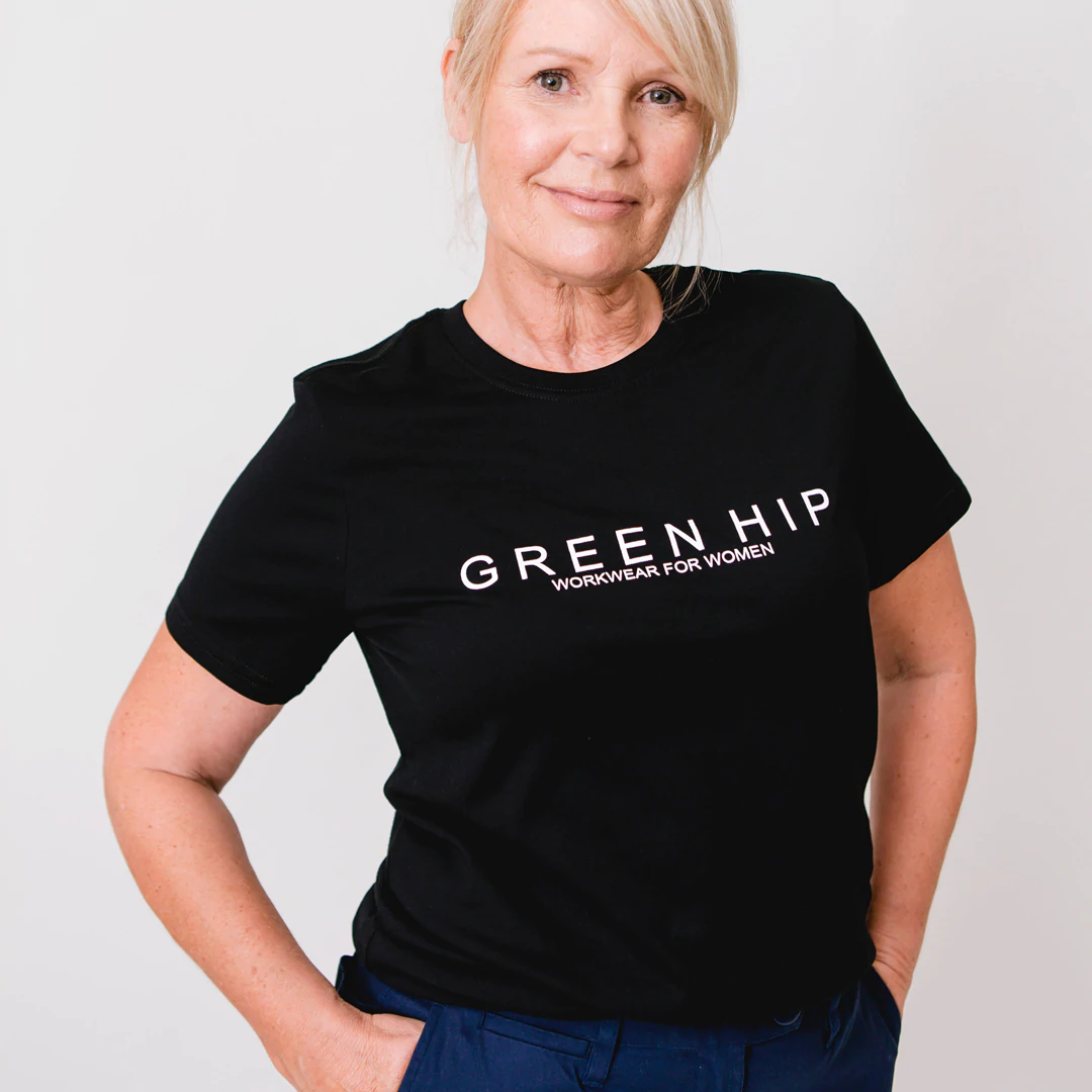 'Green Hip' Womens Organic Short Sleeve T-Shirt