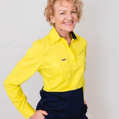 Light Weight Shirt Long Sleeve HiVis 'The Sunset Essential'
