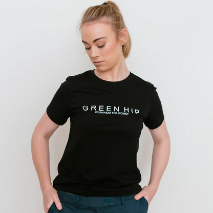 'Green Hip' Womens Organic Short Sleeve T-Shirt