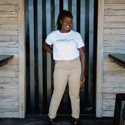 'Green Hip' Womens Organic Short Sleeve T-Shirt