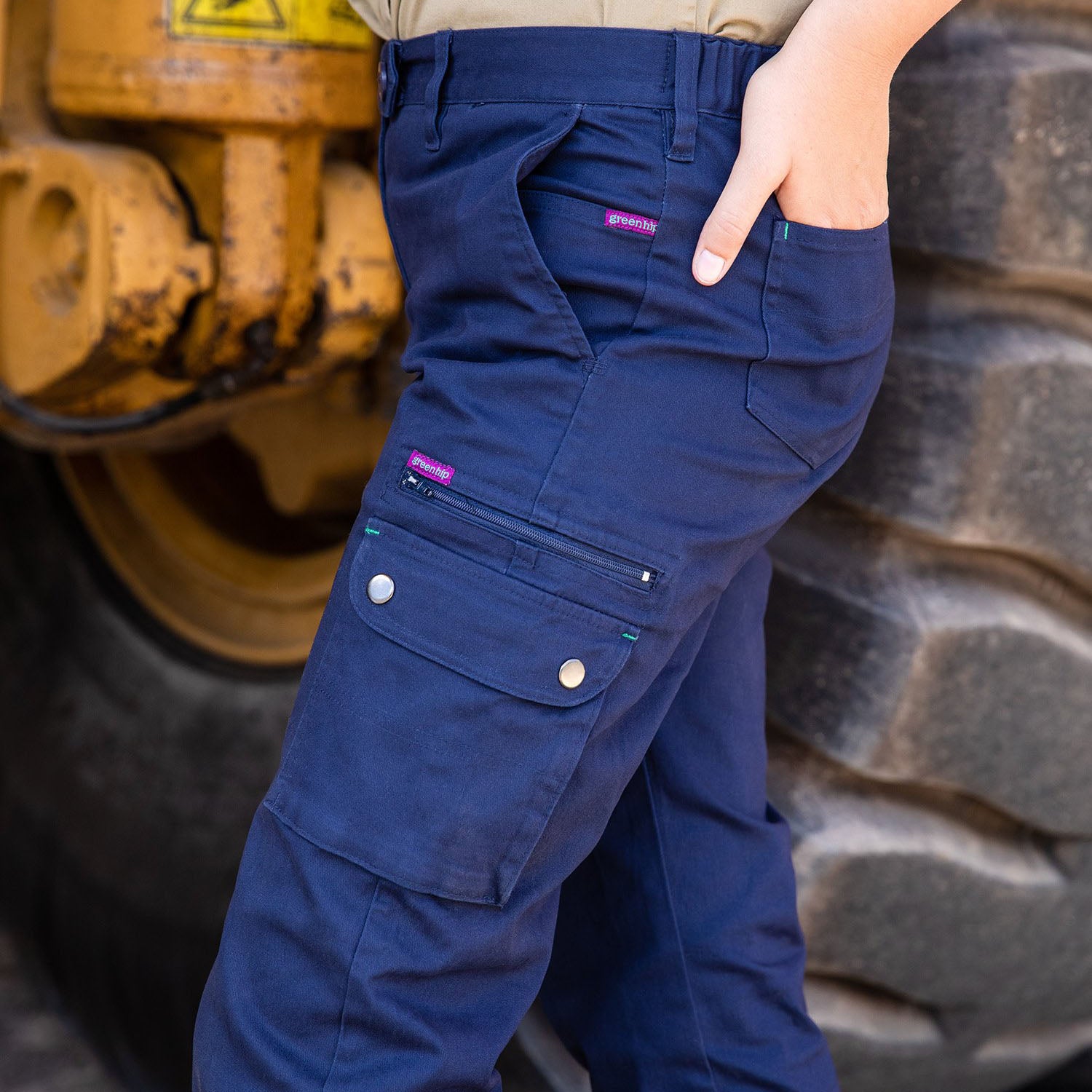 Womens Cargo Mining and Drilling Mid Rise Utility Pant